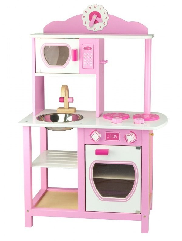 VIGA Drewniana Kuchnia małej królewny Princess Pink 50111