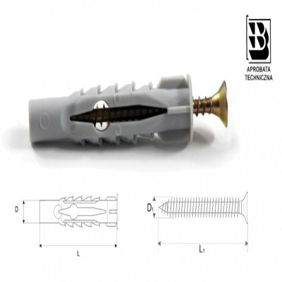 STALCO Kołek rozporowy uniwersalny KU-8/4,5x60 nylon KU - 8X4,5.60