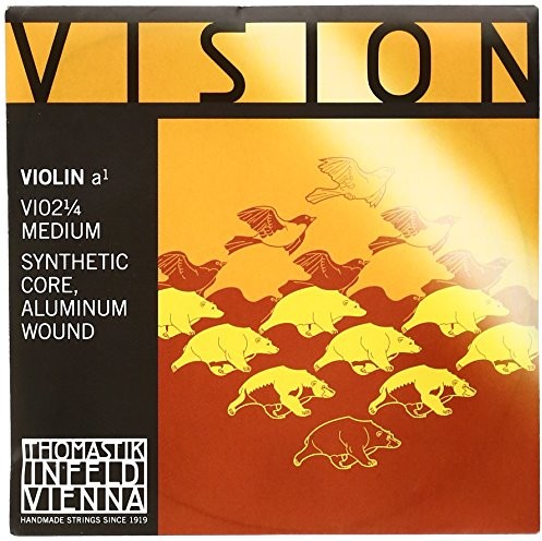 Thomastik Einzelsaite für 1/4 Violine Vision - A-Saite Kunststoffkern, Aluminium umsponnen, mittel 634172