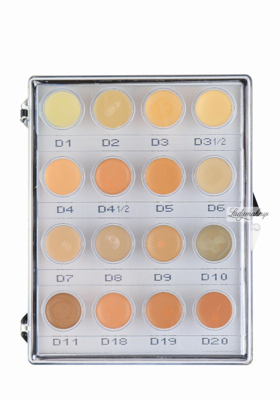 KRYOLAN Dermacolor - CAMOUFLAGE MINI - PALETTE - Mini paleta 16 podkładoów/ kamuflaży do twarzy - ART. 71006 - NR. 3