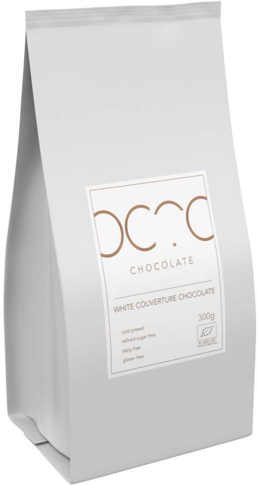 OCTO Chocolate Kuwertura czekolady białej (wegańskiej) 1000g