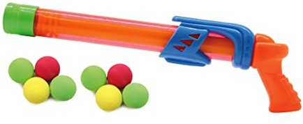 Jamara Jamara 460312 Pomarańczowy 460312-Mc Fizz Fizzy 2 w 1 pistolet z miękką, zgniatającą wodą, kulki do strzelania 460312