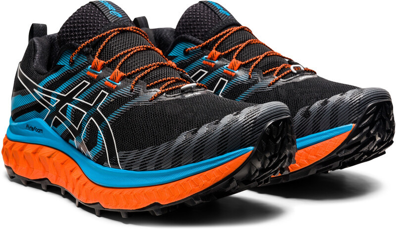 Asics Trabuco Max Shoes Men, black/digital aqua US 11,5 | EU 46 2021 Buty trailowe 1011B028003-11,5