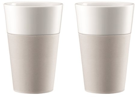 Bodum Bistro 2-częściowy zestaw kubki z silikonowy pasek do zegarka (można go myć w zmywarkach) 11583-913