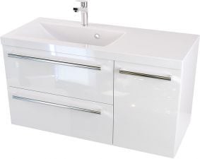 Furni Szafka z Umywalką ATHOS 90 cm D L - Uchwyt Chrom Połysk ATH UM 90 D L UCH