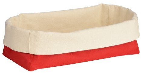 Premier Housewares Premier housewares 1901107 koszyk na chleb z poliestru i bawełny, kremowy/czerwony 1901107