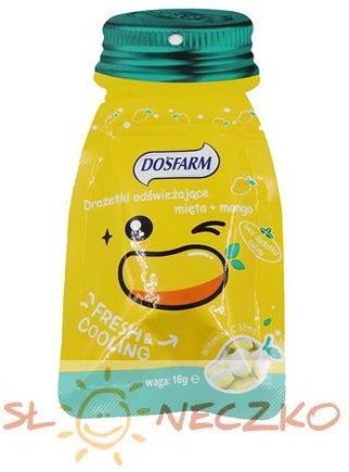 Drażetki odświeżające mięta + mango 16 g Dosfarm M01-912B-4019C