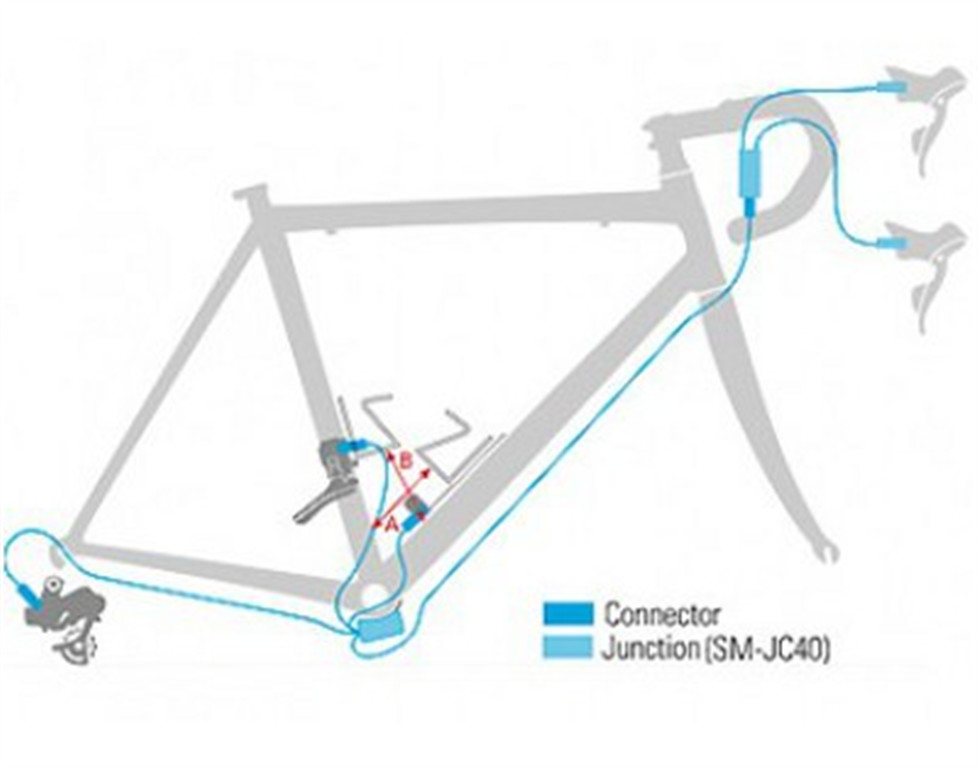 SHIMANO Przewody elektryczne do dźwigni Ultegra Di2 czarny 10010013 (ISMEW67AE)