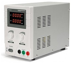 Velleman ZASILACZ LABORATORYJNY DC 0-30 VDC / 0-5 A MAKS. Z PODWÓJNYM WYŚWIETLACZEM LED LABPS3005N