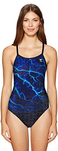 TYR damskie illume DIAM ondfit Swim Suit, wielokolorowa, 34 DLL7A_bleu_34
