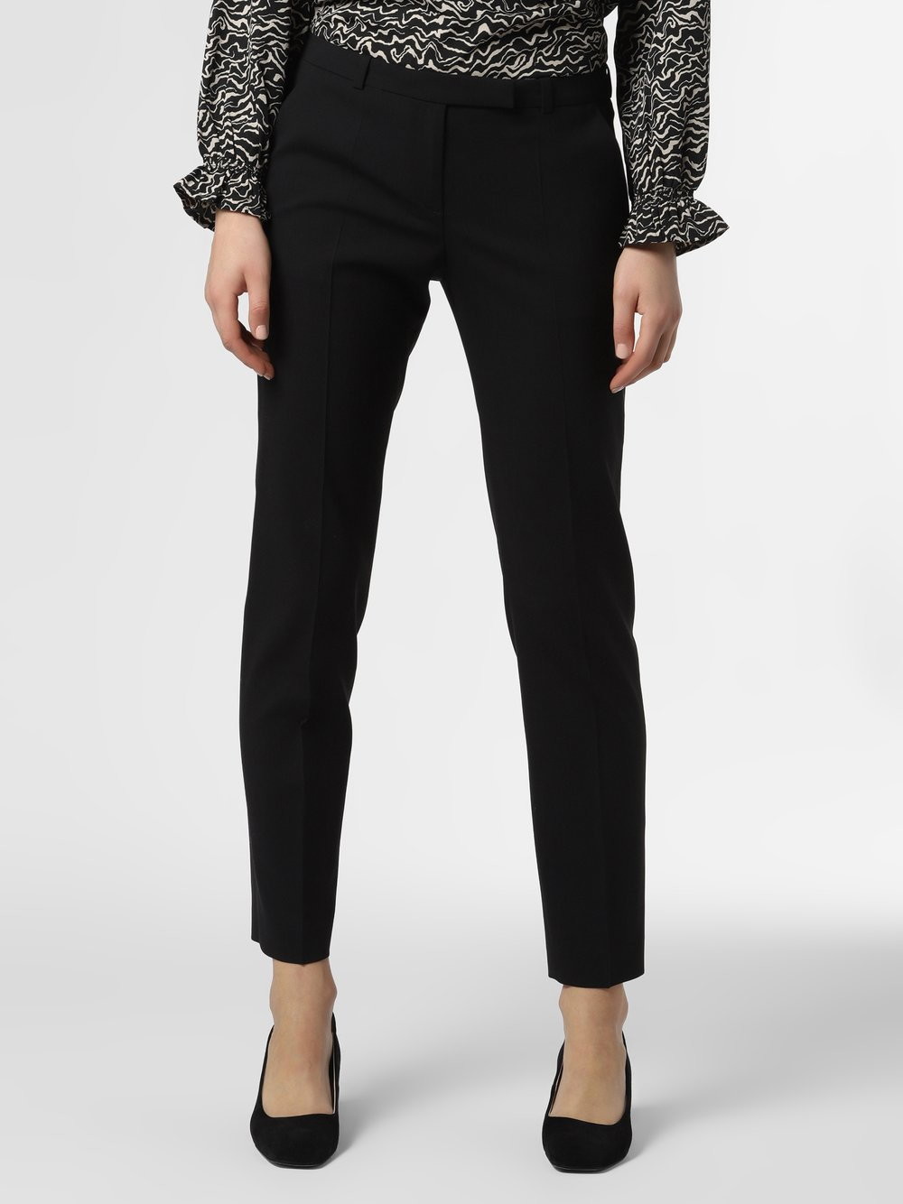 HUGO HUGO - Spodnie damskie  The Fitted Trousers, czarny