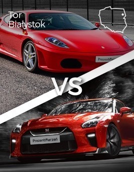 Jazda Ferrari F430 vs Nissan GT-R  Tor Białystok P0002456