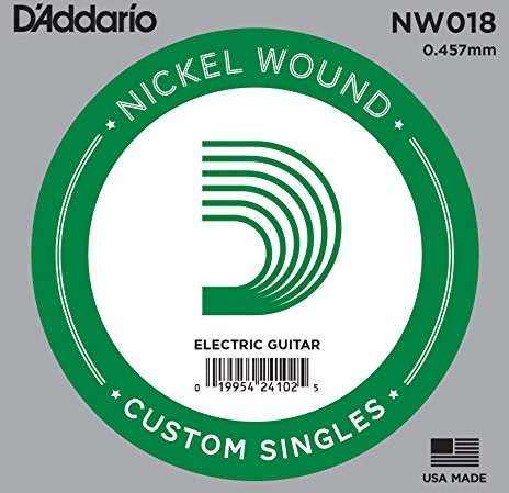 D'Addario Nickel Wound ball End Single Strings NW018