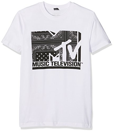 Mister Tee chłopcy MTV i AM Music T-shirty, biały, M MT386