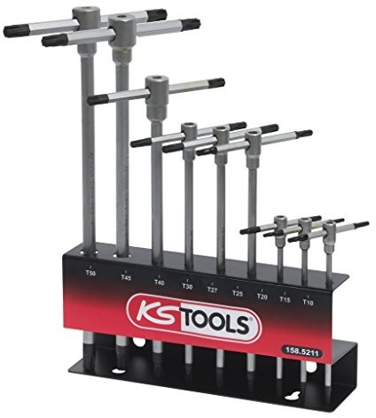 KS Tools 158.5211 stojak na sprzedaż na 9 klucz torx T-Handle/9-częściowy