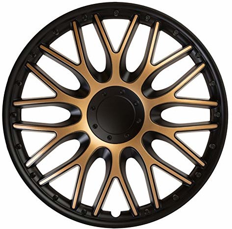 J-Tec Zestaw kołpaków ozdobnych Orden 14 cali, czarny/złoty J14563