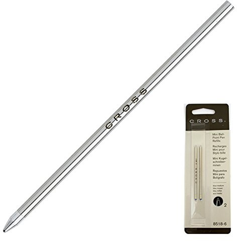 Cross Tech3 ball point Pen kopalni (samochód, Compact) 2 sztuki niebieska 8518-6