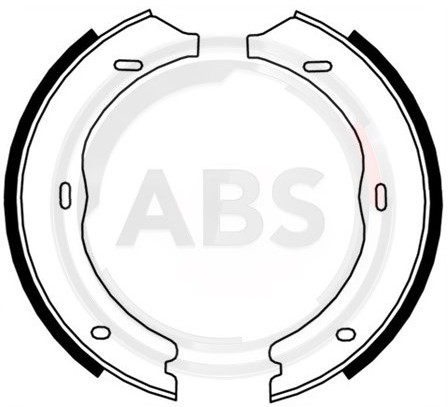 A.B.S. Zesatw szczęk hamulcowych, hamulec postojowy 9176