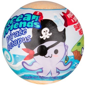 EP Line Ocean Friends kula musująca do kąpieli z figurką 140 g