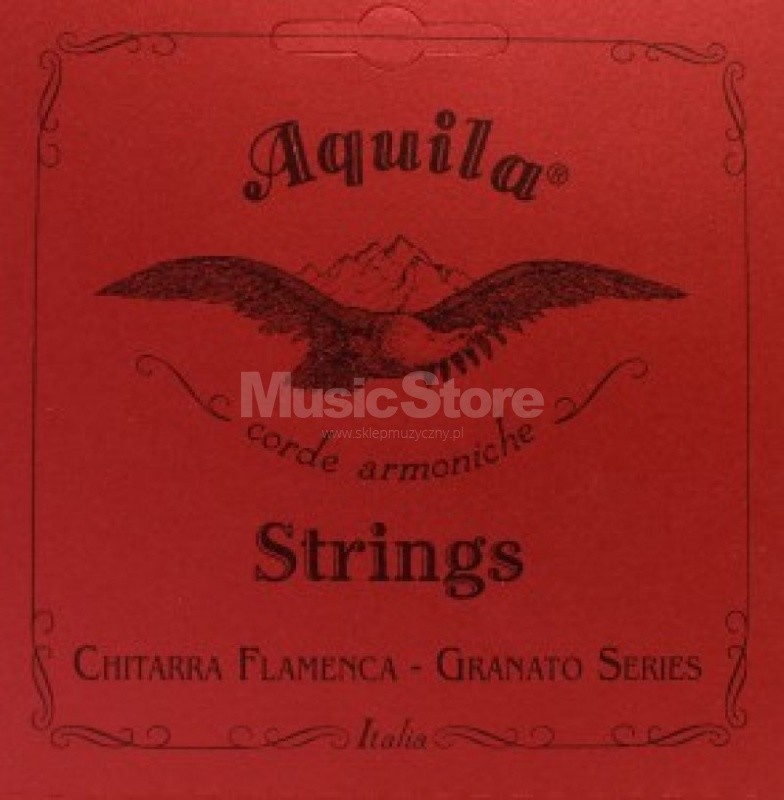 Aquila Corde Armoniche 136C - Granato, Classical Flamenco Guitar Bass Strings, Superior Tension