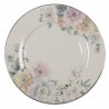 Clayre & Eef Porcelanowy Talerz w Stylu Prowansalskim B Clayre & Eef FLOFP