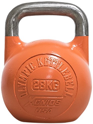 Kettlebell xenios USA nierdzewna rosyjska girevoy 28 kg-pomarańczowy, xssto kbl28 XSSTOKBL28