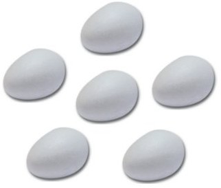 Glorex GmbH glorex 6 3803 791 styropianowe jajka, biały, 20 x 20 x 20 cm 6 3803 791
