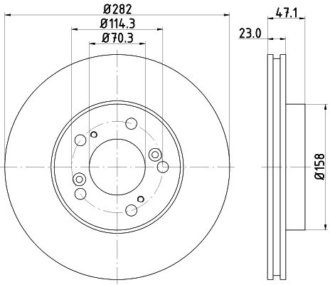 HELLA PAGID Tarcza hamulcowa PAGID 8DD355107-131