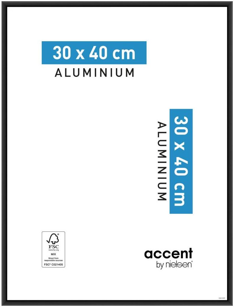 Nielsen Design Accent 30x40 Aluminium black Frame 52426 - 52426