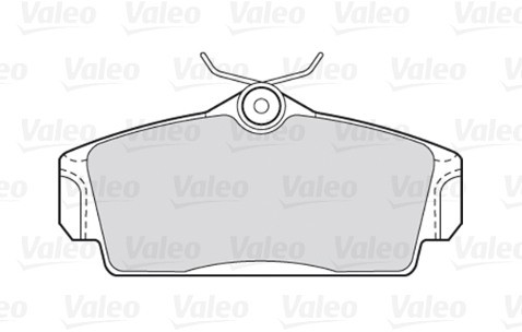 VALEO Zestaw klocków hamulcowych, hamulce tarczowe 301450