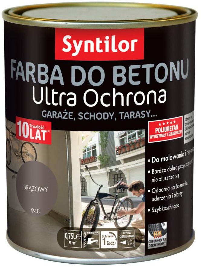 Syntilor Farba do betonu ULTRA OCHRONA 0.75 l Brązowy