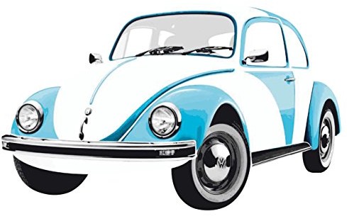 Smart Deco VW Collection by BRISA tatuaż na ścianę naklejka na ścianę dekoracja ścienna VW garbusa BEWT01