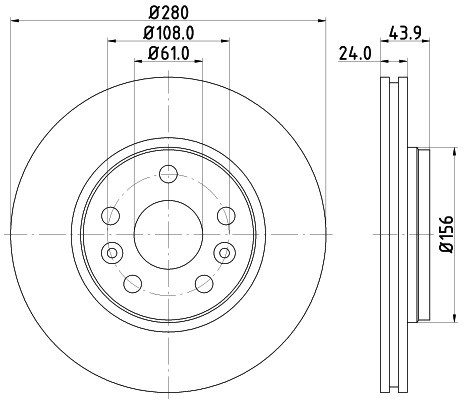 HELLA PAGID Tarcza hamulcowa PAGID 8DD355116-451