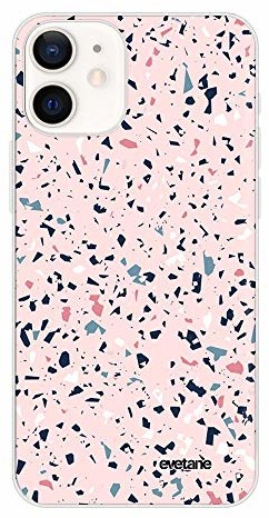 Evetane Etui ochronne do iPhone 12 Mini, Terrazzo, różowe CD_209692