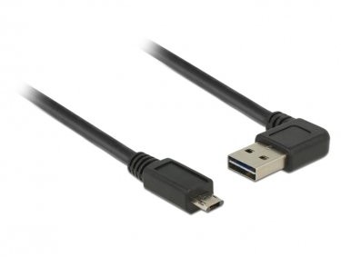 Delock 2 m, USB2.0-A/USB2.0 Micro-B 2 m USB A Micro-USB B Czarny kabel USB,,,,, 85166 85166