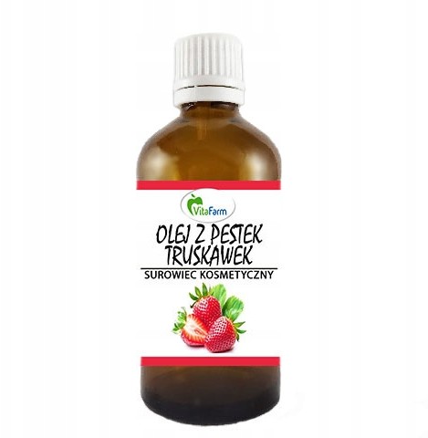 Olej Z Pestek Truskawki Witamina E 50 ML Naturalny