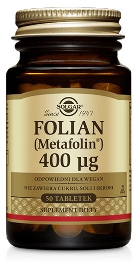 Solgar Polska Folian (Metafolin) 400g x50 tabletek