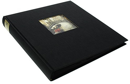 Goldbuch GOLDBUCH album na zdjęcia z okienkiem wycięciem, Bella Vista, 30 x 31 cm, 60 czarne stron z pergaminowy satynowany-podziału liści, liny, czarnym,,,,, 27977 27 977