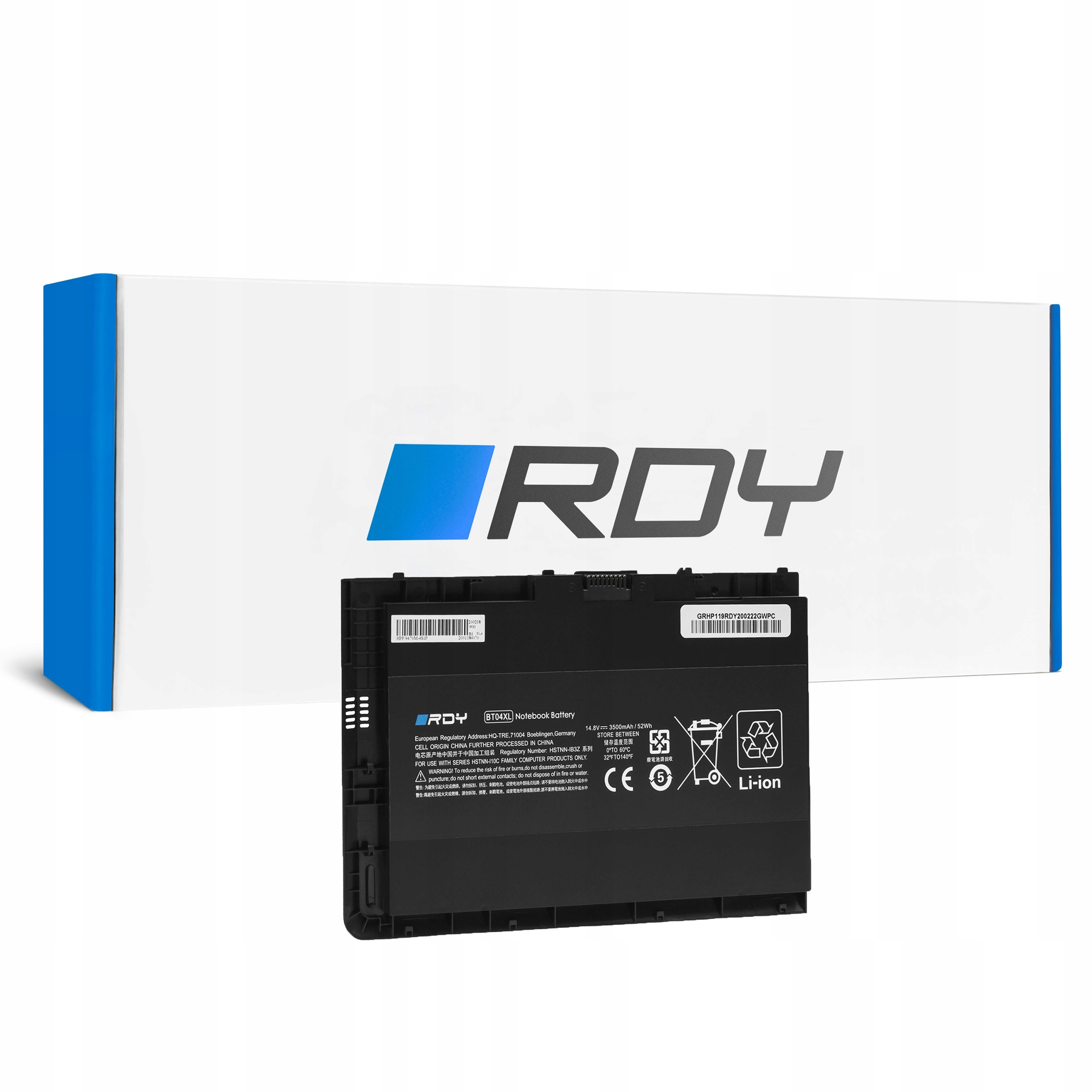 HP Bateria BT04XL do EliteBook Folio 9470m 9480m