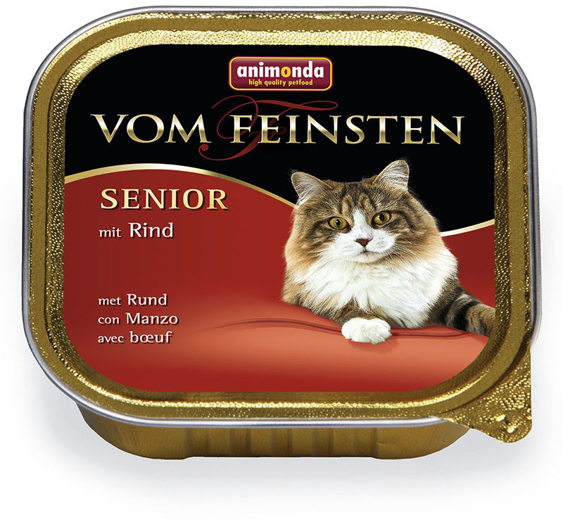 Animonda Vom Feinsten Senior Cat smak wołowina 32x100g