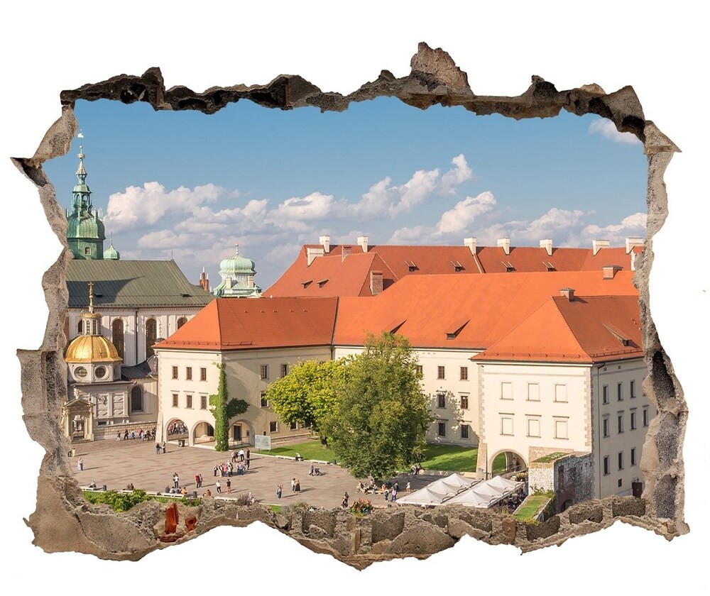 Wallmuralia.pl Naklejka 3D dziura samoprzylepna Delikatne kwiaty