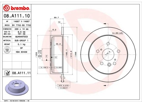 BREMBO 08.A111.11