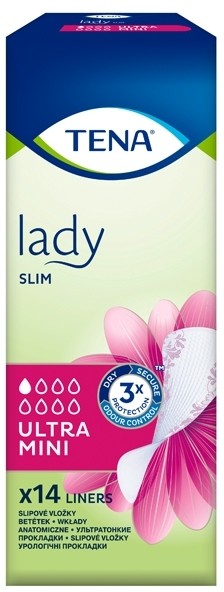 SCA Tena SCA Hygiene Products Wkładki anatomiczne Slim Lady Ultra Mini x14 sztuk