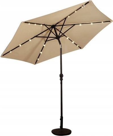 Costway Parasol ogrodowy z diodami solarnymi led 270 cm OP70736BE