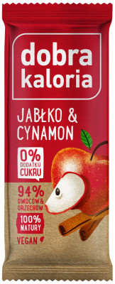 Dobra Kaloria Baton Owocowy Jabłko z Cynamonem 20x35g
