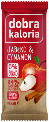 Dobra Kaloria Baton Owocowy Jabłko z Cynamonem 35g
