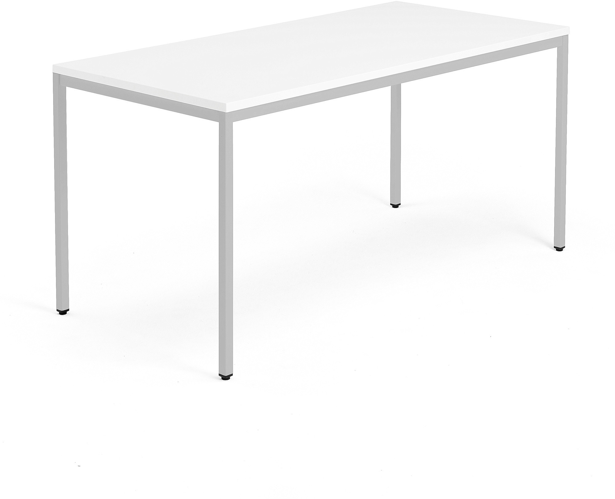 AJ Stół MODULUS 1600x800 mm srebrna rama biały 1613523