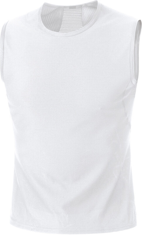 GORE WEAR GORE WEAR M Base Layer Koszulka bez rękawów Mężczyźni, white S 2020 Bezrękawniki 100019010003