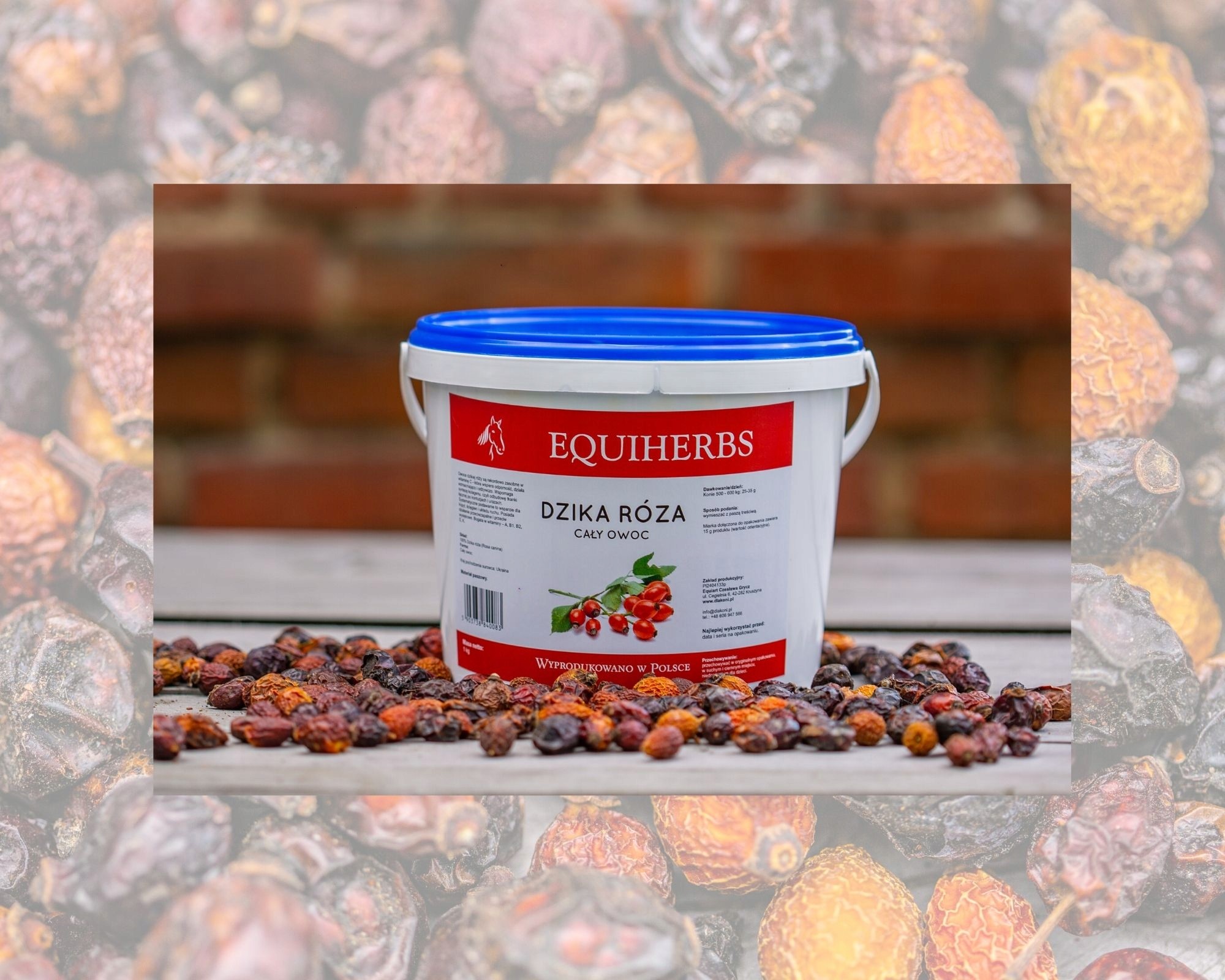 Dzika róża 1 kg Equiherbs