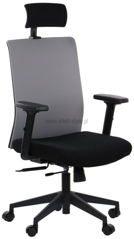 Stema Fotel Biurowy RIVERTON F/H czarny-szary